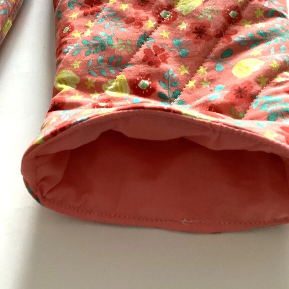 Handmade Oven Mitts Gloves With Loop Kitchen Linens Colorful Floral - Picture 4 of 4